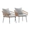 Flash Furniture Natural/Gray PE Rattan Wicker Patio Chairs, 2PK SB-1960-CH-GY-GG - alternate 9